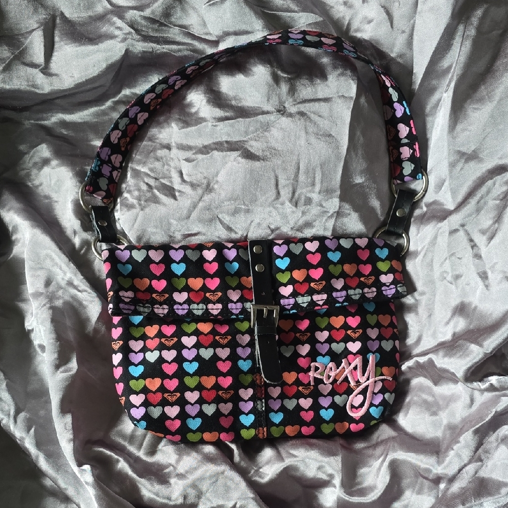 Roxy Colorful Heart Pattern Shoulder Bag